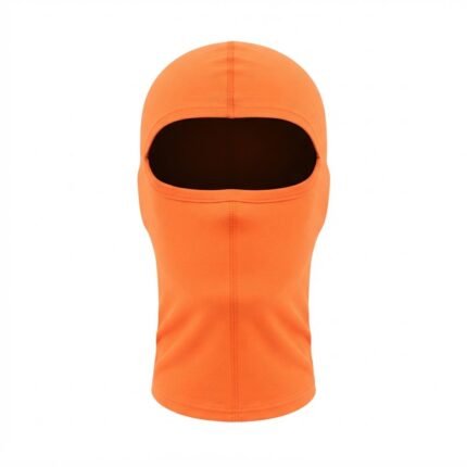 High-Visibility Orange Safety Balaclava – Full Face Protective Headwear