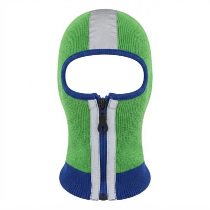 Reflective Zipper Safety Balaclava – High-Visibility Protective Headwear