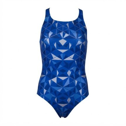 Custom Swimming Suit | Blue Women's Performance One Piece Swimsuit for Swimming Teams & Sports Brands