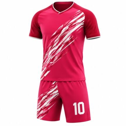 Custom Kabaddi Uniform | Pink & White Kabaddi Jersey and Shorts Set