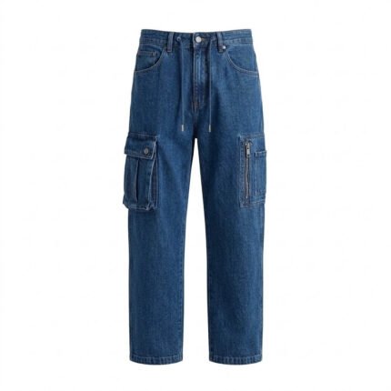 Custom Denim Cargo Jeans for Streetwear & Fashion Brands