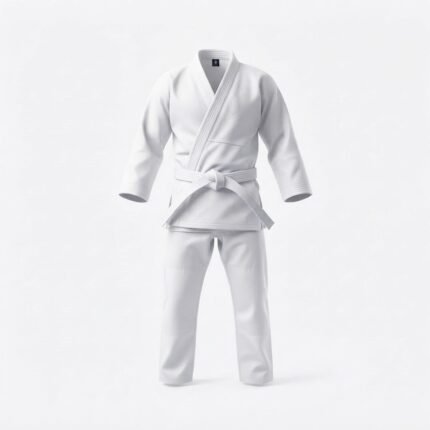 Custom White Kenpo Martial Arts Uniform – Traditional Training Gi with Matching Pants