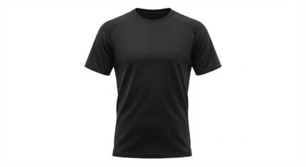 Custom Black Krav Maga Training T-Shirt with Raglan Sleeves & Athletic Performance Fit